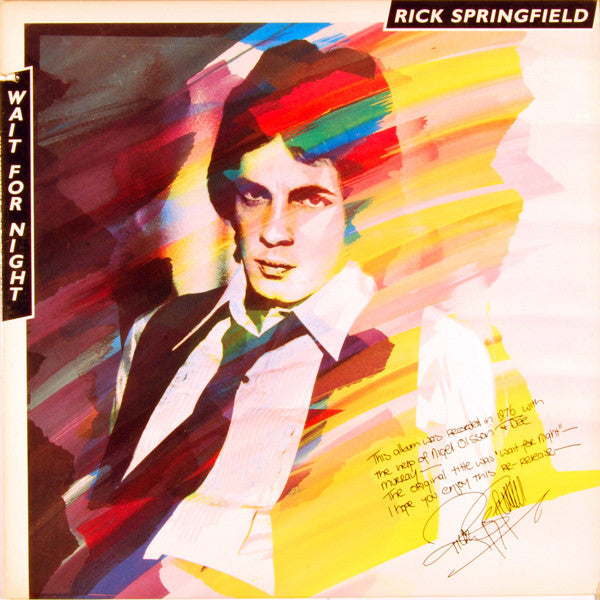 Rick Springfield : Wait For Night (LP, Album, RE)