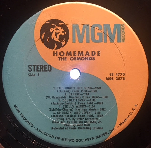 The Osmonds : Homemade (LP, Album)