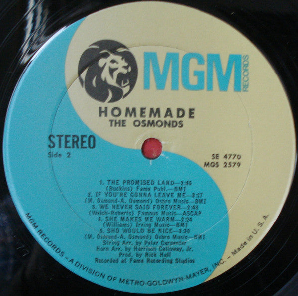 The Osmonds : Homemade (LP, Album)