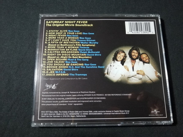 Various : Saturday Night Fever (The Original Movie Sound Track) (CD, Album, Comp, RE, RM, RP)