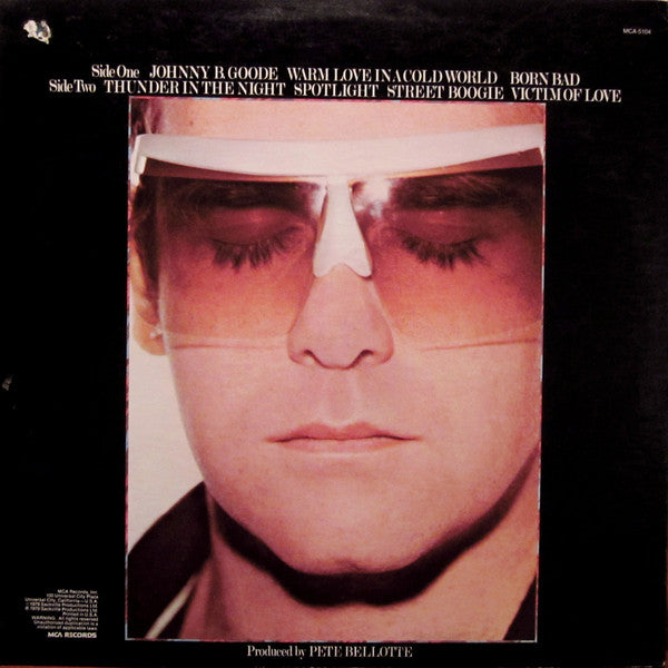 Elton John : Victim Of Love (LP, Album, Mon)