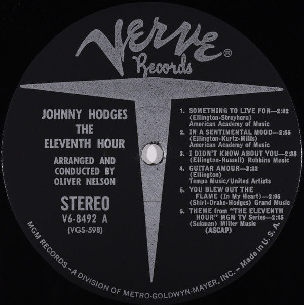 Johnny Hodges : The Eleventh Hour (LP, Album)
