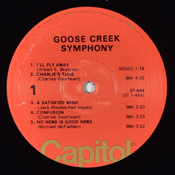 Goose Creek Symphony : Goose Creek Symphony (LP, Album, RE, Win)