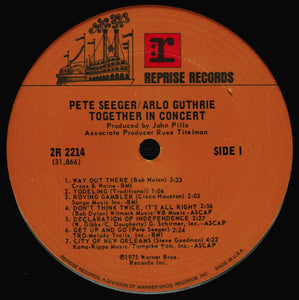 Pete Seeger & Arlo Guthrie : Pete Seeger & Arlo Guthrie Together In Concert (2xLP, Album, Gat)