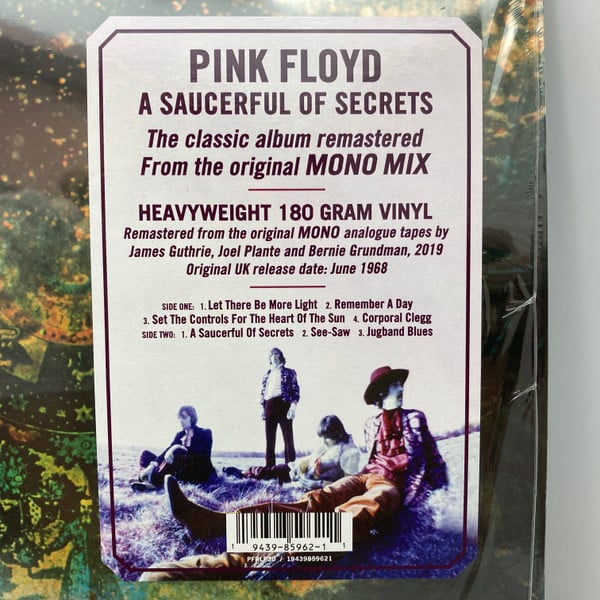 Pink Floyd : A Saucerful Of Secrets  (LP, Album, Mono, RE, RM, RP, 180)