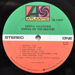 Sarah Vaughan : Songs Of The Beatles (LP, Album)