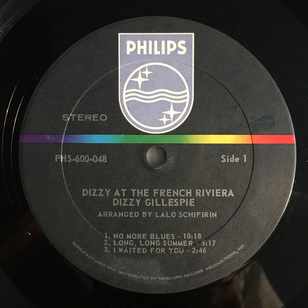 Dizzy Gillespie : Dizzy On The French Riviera (LP, Album)