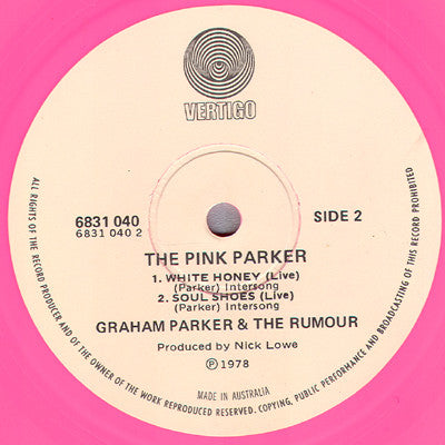 Graham Parker & The Rumour* : The Pink Parker (12", EP, Pin)