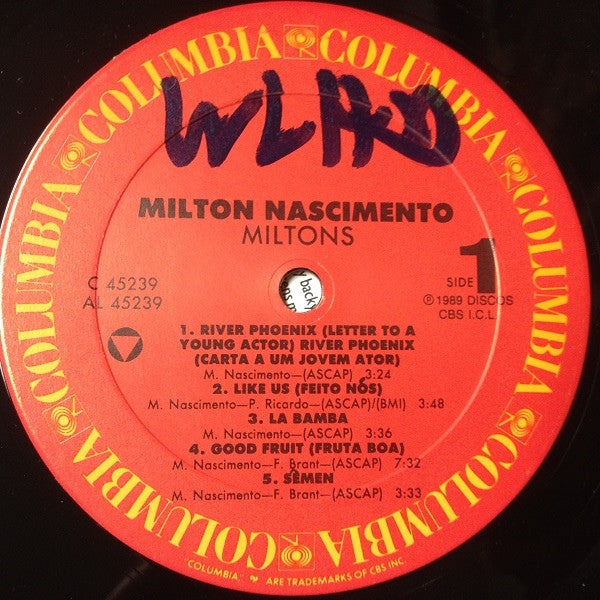 Milton Nascimento : Miltons (LP, Album)