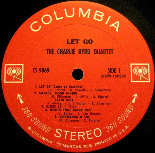 The Charlie Byrd Quartet : Let Go (LP, Album)