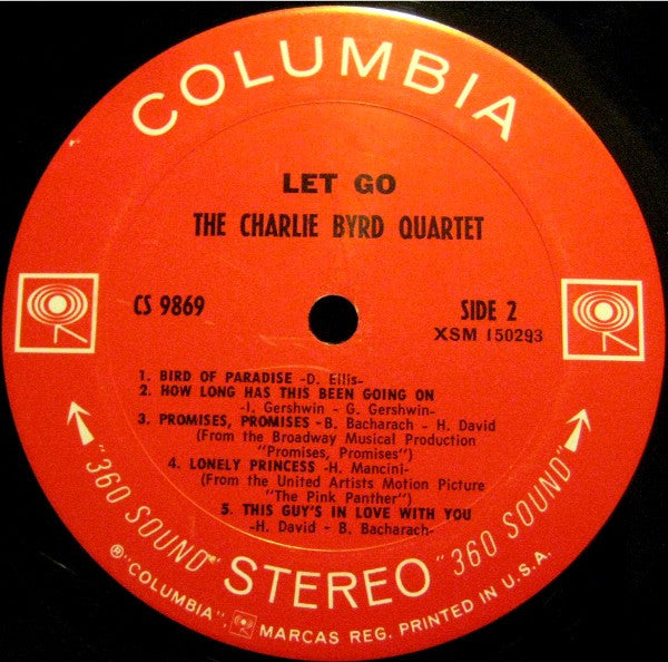 The Charlie Byrd Quartet : Let Go (LP, Album)