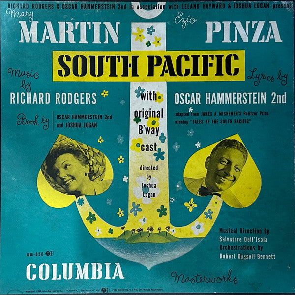 Richard Rodgers & Oscar Hammerstein 2nd*, Leland Hayward, Joshua Logan, Mary Martin, Ezio Pinza, Original B'way Cast* : South Pacific (7xShellac, 10", Album + Box)