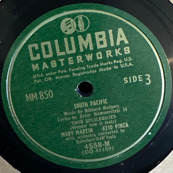 Richard Rodgers & Oscar Hammerstein 2nd*, Leland Hayward, Joshua Logan, Mary Martin, Ezio Pinza, Original B'way Cast* : South Pacific (7xShellac, 10", Album + Box)