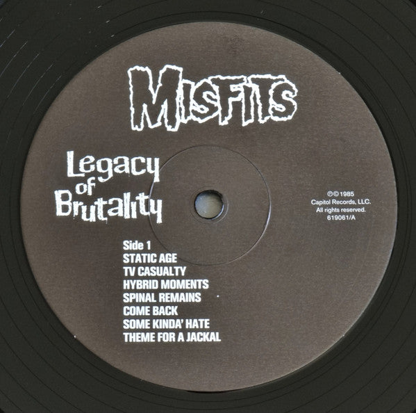 Misfits : Legacy Of Brutality (LP, Album, RE)