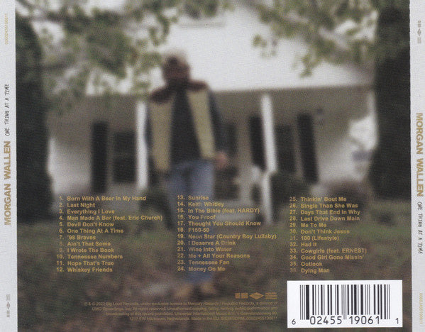 Morgan Wallen : One Thing At A Time (2xCD, Album)