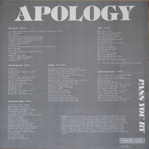 Apology : Pass You By (12", MiniAlbum)