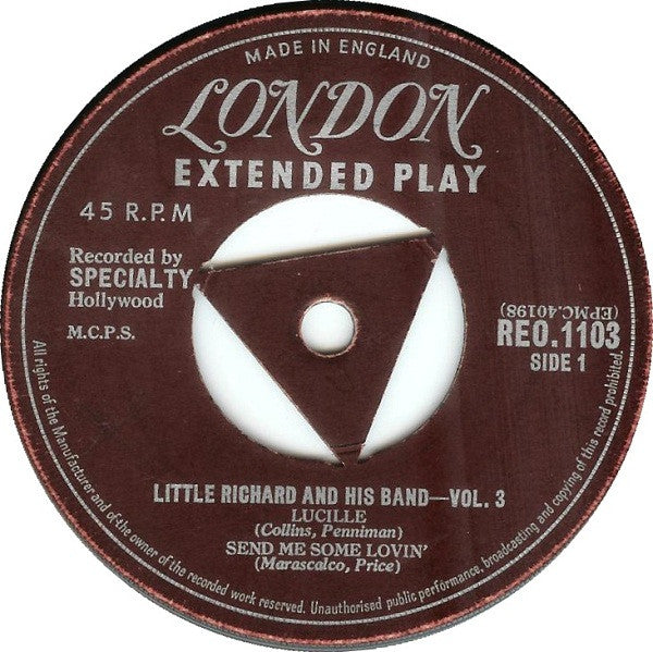 Little Richard And His Band : Little Richard And His Band - Vol.3 (7", EP)