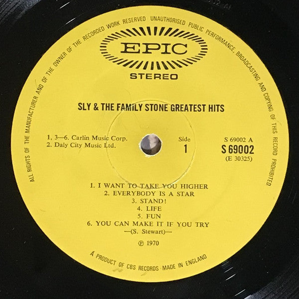 Sly & The Family Stone : Greatest Hits (LP, Comp)