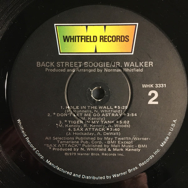Jr. Walker* : Back Street Boogie (LP, Album)