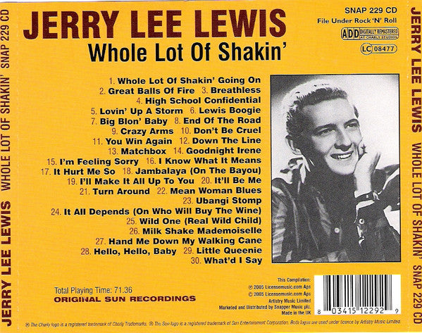 Jerry Lee Lewis : Whole Lot Of Shakin' (CD, Comp)