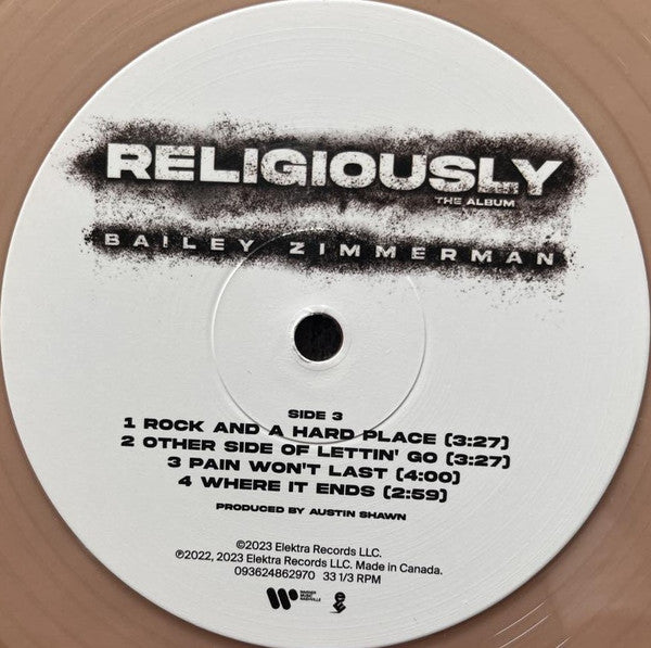 Bailey Zimmerman : Religiously The Album (2xLP, Opa)