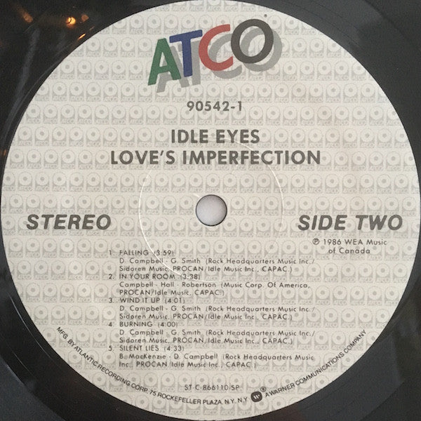 Idle Eyes : Love's Imperfection (LP, Album)