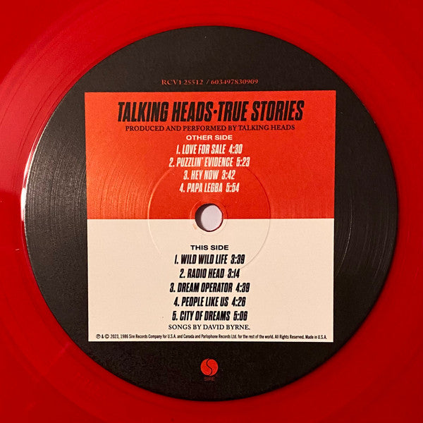 Talking Heads : True Stories (LP, Album, Ltd, RE, Red)