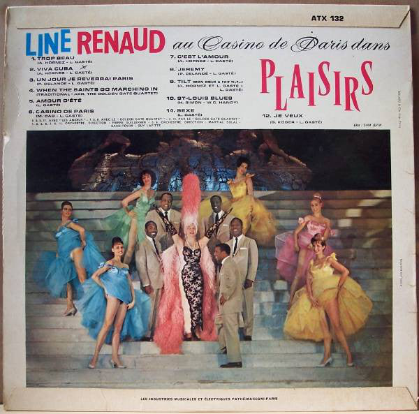Line Renaud : Au Casino De Paris Dans Plaisirs (LP, Album, Mono)