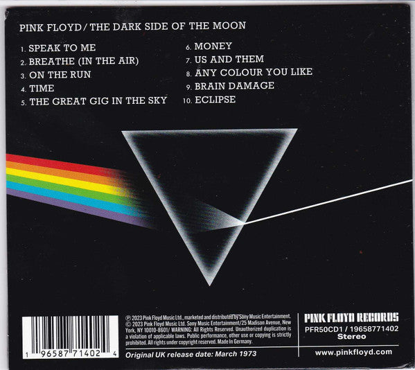 Pink Floyd : The Dark Side Of The Moon (CD, Album, RE, RM, 50t)