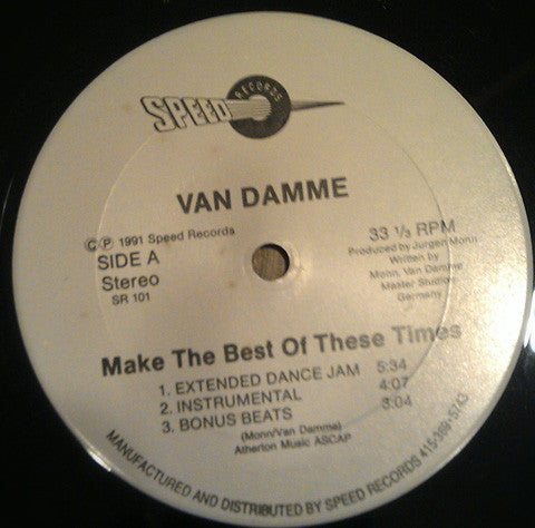 Van Damme : Make The Best Of These Times (12")