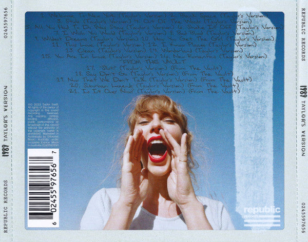Taylor Swift : 1989 (Taylor's Version) (CD, Album, S/Edition, Cry)