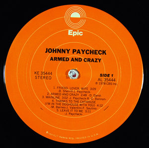 Johnny Paycheck : Armed And Crazy (LP, Album, Ter)