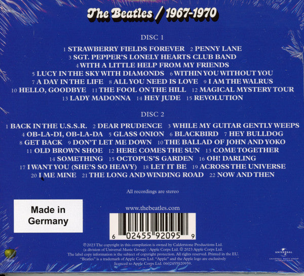 The Beatles : 1967-1970 (2xCD, Comp, RE, RM, Dig)
