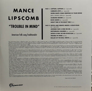 Mance Lipscomb : Trouble In Mind (American Folk Song Traditionalist) (LP, Ltd, RE, Cle)