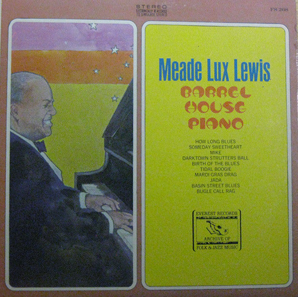 Meade "Lux" Lewis : Barrel House Piano (LP, Album, RE, Ele)