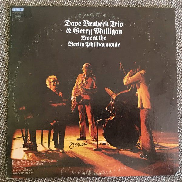 The Dave Brubeck Trio Featuring Gerry Mulligan : Live At The Berlin Philharmonic (LP, Album, RE, Ter)