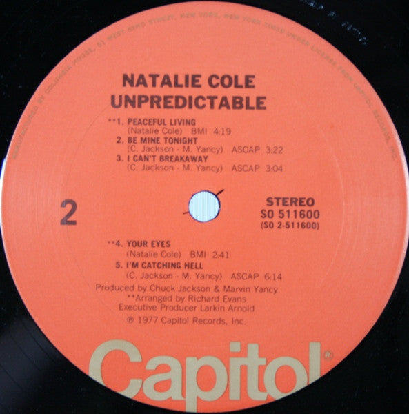 Natalie Cole : Unpredictable (LP, Album, Club)