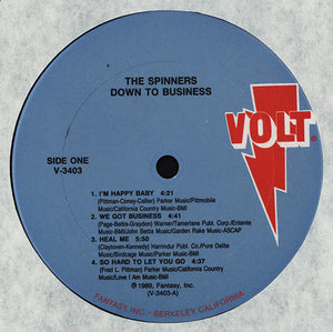 The Spinners* : Down To Business (LP, Album)