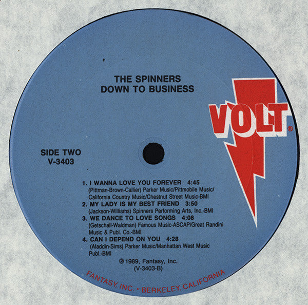 The Spinners* : Down To Business (LP, Album)