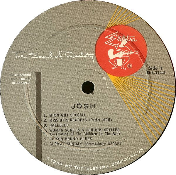 Josh White Accompanied By Al Hall, Sonny Greer : Sings Ballads - Blues (LP, Mono)