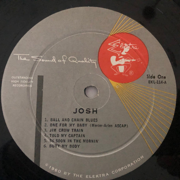 Josh White Accompanied By Al Hall, Sonny Greer : Sings Ballads - Blues (LP, Mono)