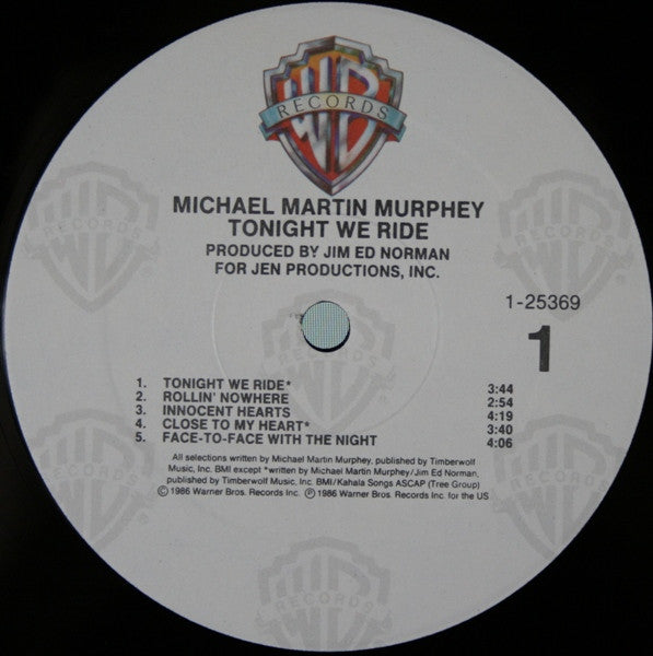 Michael Martin Murphey : Tonight We Ride (LP, Album, Spe)