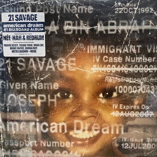 21 Savage : American Dream (2xLP, Album)