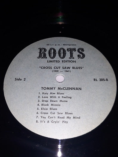 Tommy McClennan : Cross Cut Saw Blues (LP, Comp, Ltd)