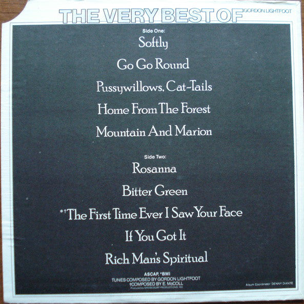 Gordon Lightfoot : The Very Best Of Gordon Lightfoot Vol. II (LP, Comp)