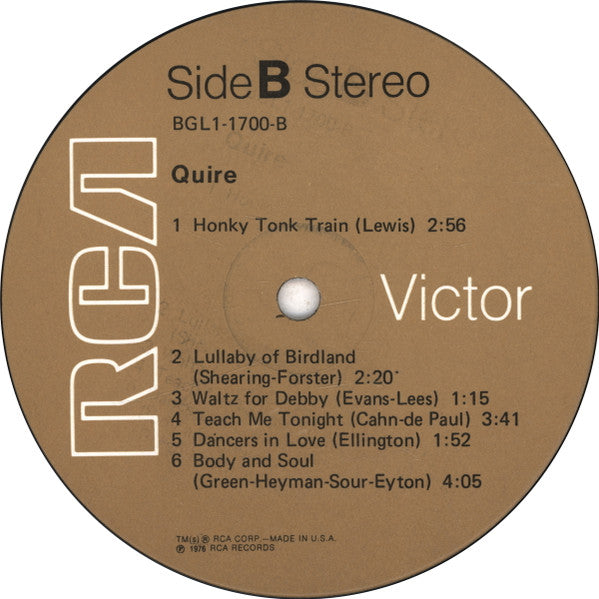 Quire (2) : Quire (LP, Album)