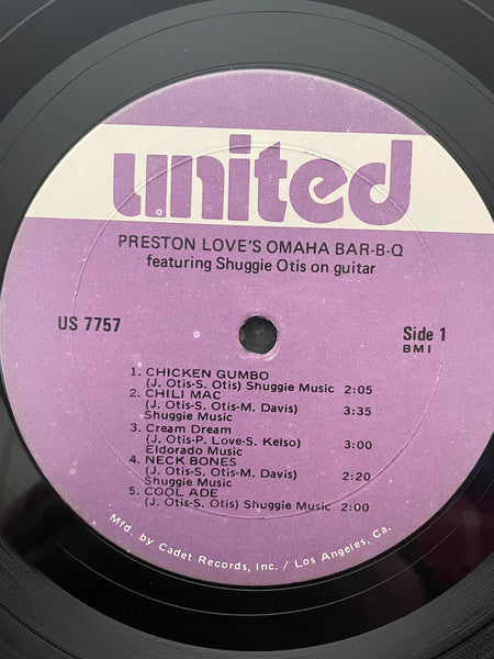 Preston Love  Featuring Shuggie Otis : Preston Love's Omaha Bar-B-Q (LP, Album, RE)