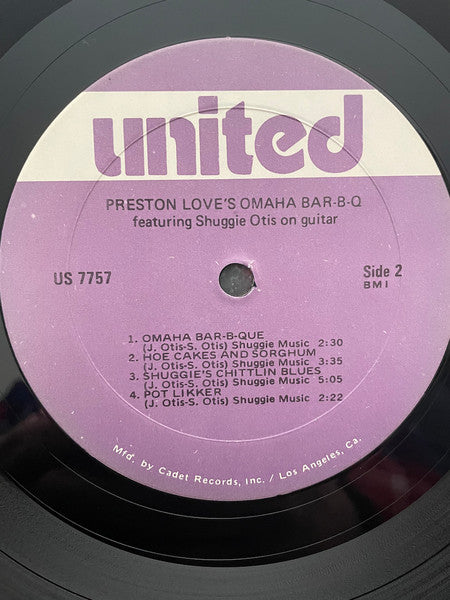 Preston Love  Featuring Shuggie Otis : Preston Love's Omaha Bar-B-Q (LP, Album, RE)
