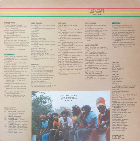 Gladiators* Featuring Albert Griffiths : Serious Thing (LP, Album)