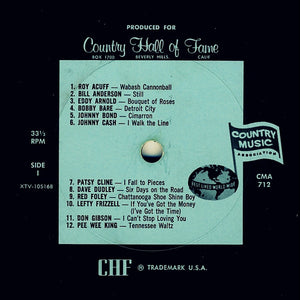 Various : Famous Original Hits By 25 Great Country Music Artists (LP, Album, Comp, Mono)